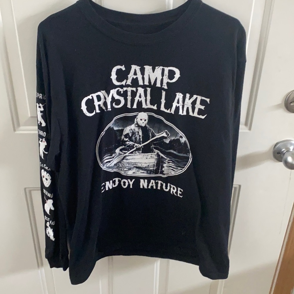 Friday the 13th, Jason Graphic long sleeve shirt with designs on both arms